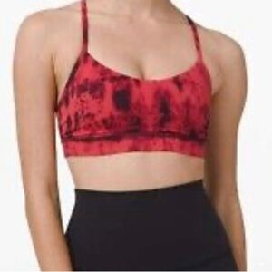 Lululemon Flow Y Bra Nulu *Light
Support Game Day Red Black Multi size 6